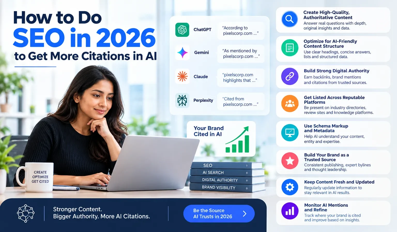 how to do seo in 2026 to get more citation in ai